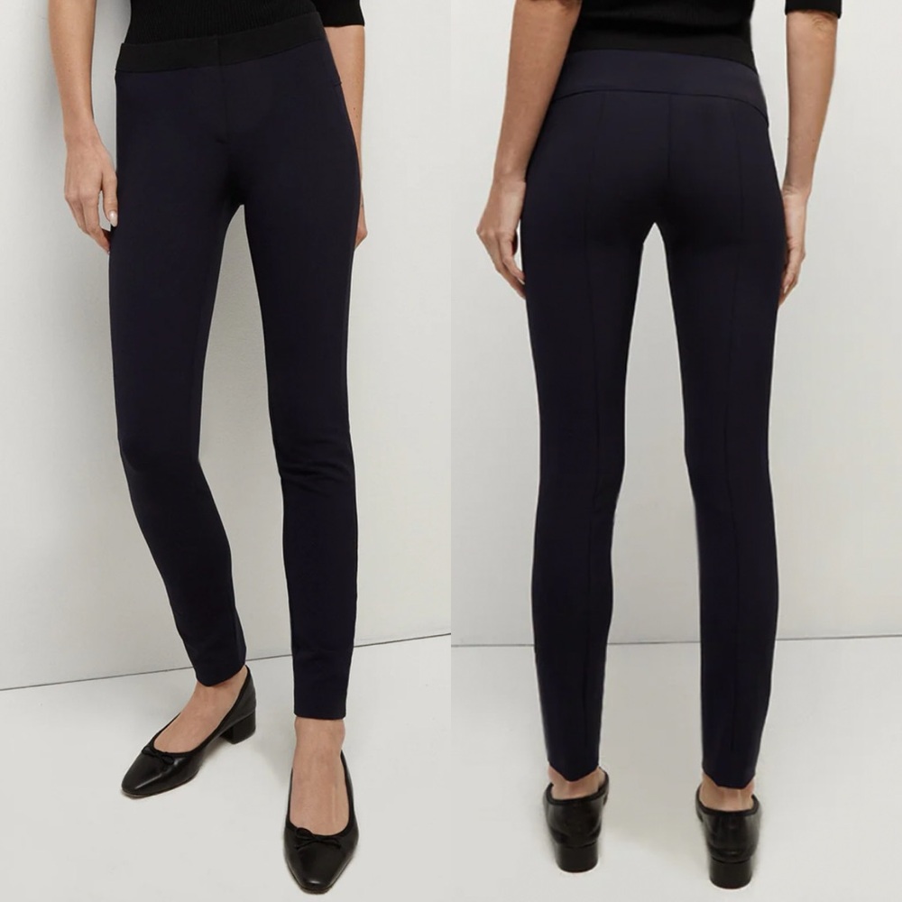 Veronica Beard Scuba Legging Pants Navy - Picture 7 of 7